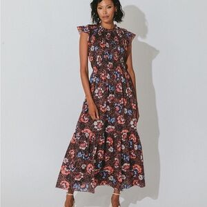 Cleobella Floral Maxi Dress - Black, Red, Blue
